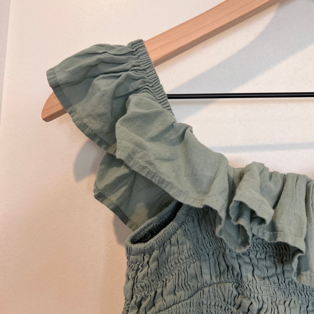 Abercrombie & Fitch Off-The-Shoulder Smocked Mini Dress - Picture 2 of 5